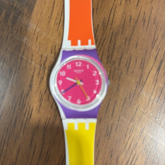 Colorful Women's Swatch with Pink Dial - Picture 3 of 4